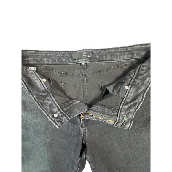 1822 Denim Skinny Jeans Womens 14 Black Ankle Length Stretch Denim - Picture 2 of 10